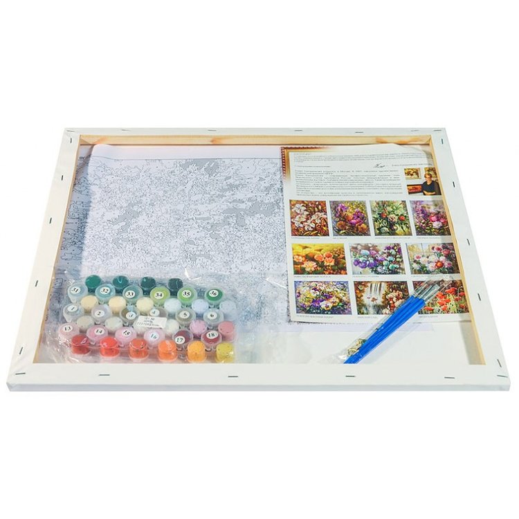 Картина по номерам «Свежесть утренних пионов» — картинка 3