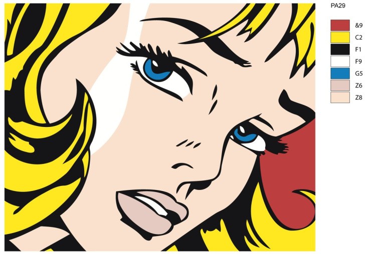 Картина по номерам «Синие глаза» — картинка 2