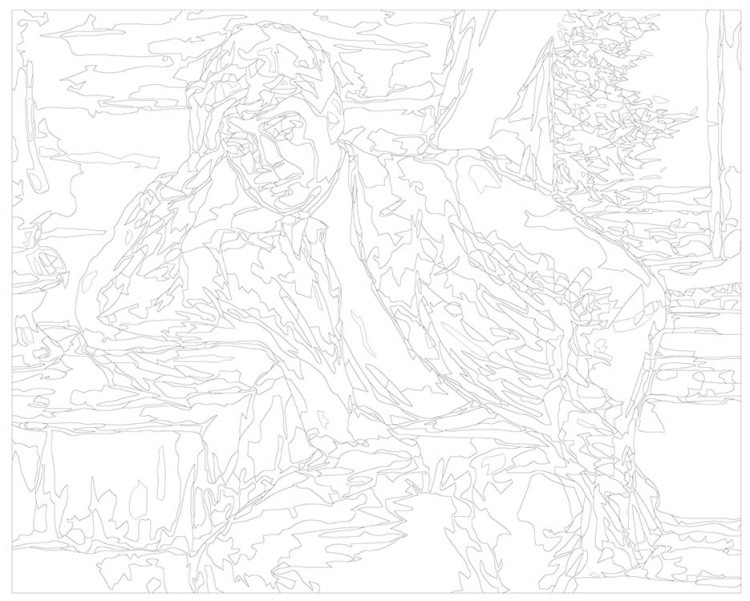 Картина по номерам «Поэт Сергей Есенин 2» — картинка 3