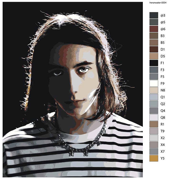 Картина по номерам «Рэпер Heronwater 4» — картинка 2