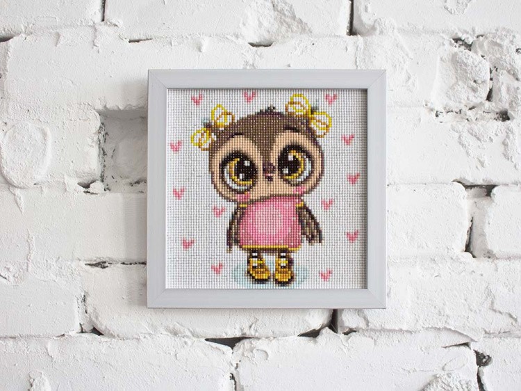 Алмазная вышивка «Совушка Ника» — картинка 3