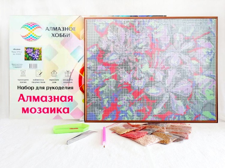 Алмазная вышивка «Мелодия цветов» — картинка 5