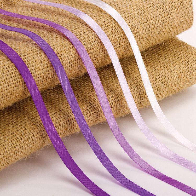 Лента атласная, ширина 6 мм, фиолетовый спектр, набор 5 цветов по 23 м, Brauberg — картинка 3