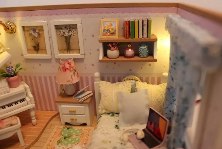 Сборная модель Румбокс. Миниатюрная комната «Музыкальная комната» — картинка 7