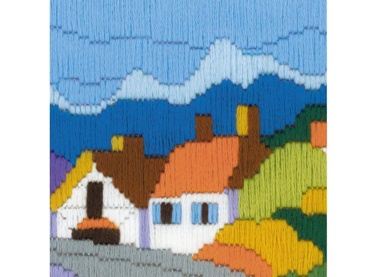 Набор для вышивания «Городок в горах» — картинка 3