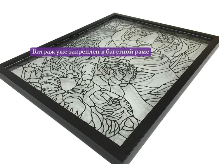 Витраж-раскраска «Жар-птица» — картинка 3