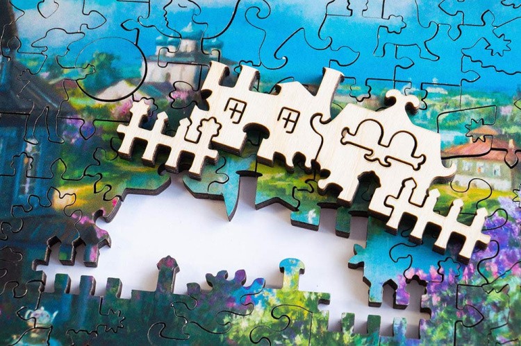 Деревянные пазлы DAVICI «Домик в сирени» — картинка 6