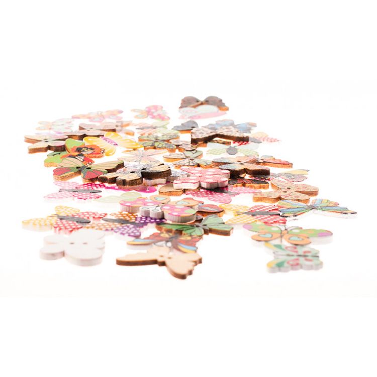 Пуговицы декоративные «Бабочки микс», 25 шт., 2,5-3 см — картинка 8