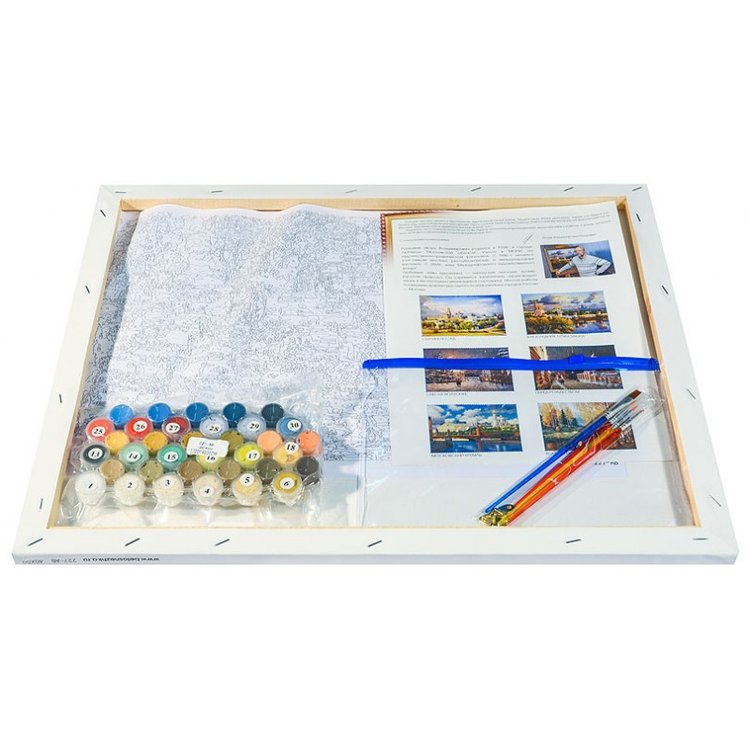 Картина по номерам «Вечерний свет Садового кольца» — картинка 3