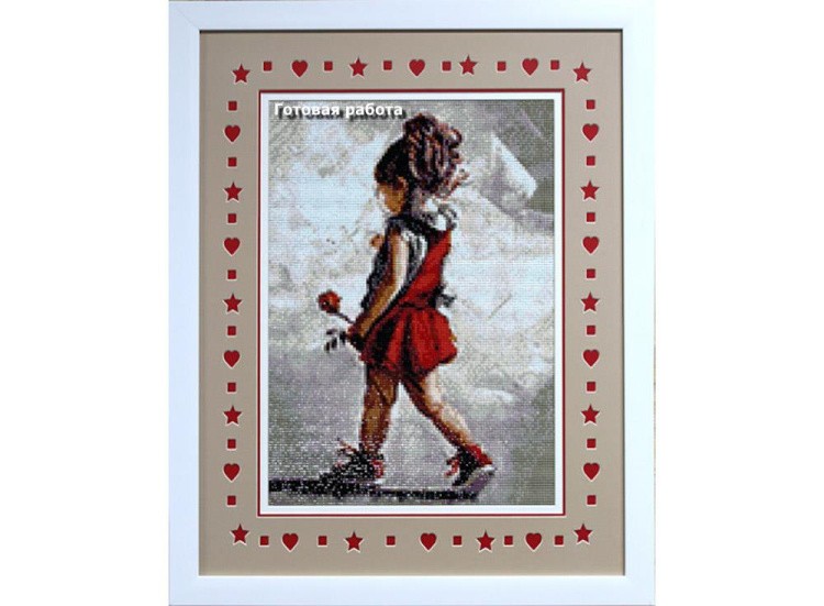 Алмазная вышивка «Роза в подарок маме» — картинка 2