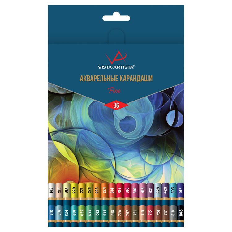 Набор акварельных карандашей Vista-Artista Fine, 36 цветов