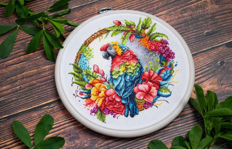 Набор для вышивания «Тропический попугай» — картинка 11