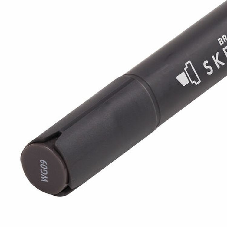 Маркер для скетчинга двусторонний 1 мм - 6 мм BRAUBERG ART CLASSIC, цвет: серый теплый — картинка 6