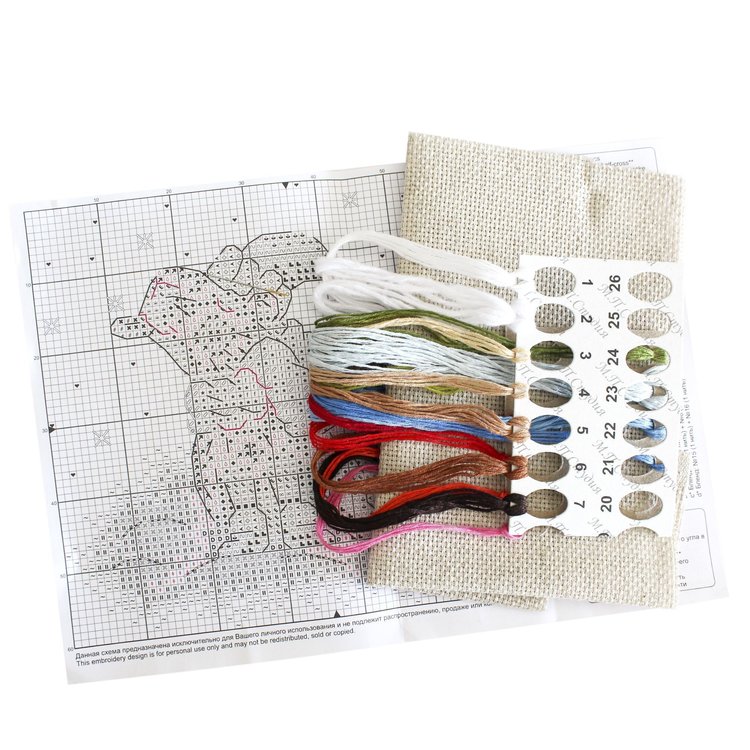 Набор для вышивания «Прогулка на морозе» — картинка 4