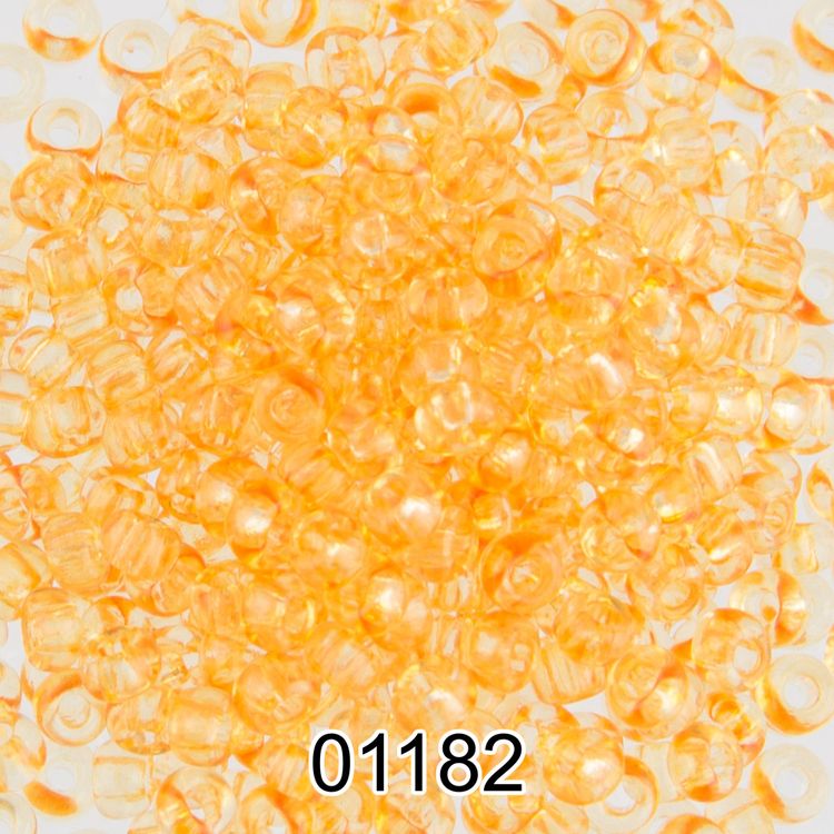 Бисер Чехия круглый 5 10/0, 2,3 мм, 500 г, цвет: 01182 темно-желтый