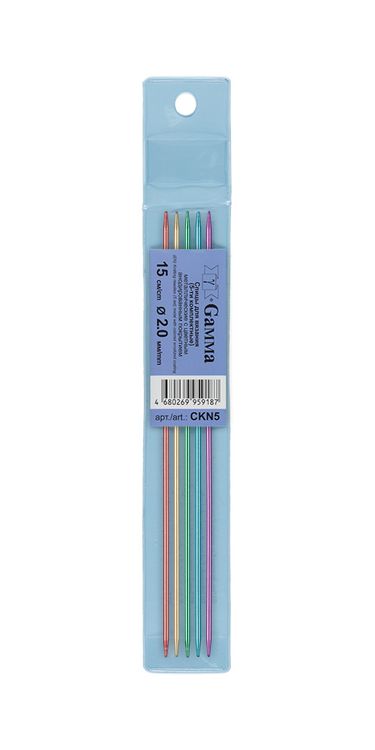 Спицы 5-ти комплектные 15 см, металл, d 2 мм, Gamma — картинка 2