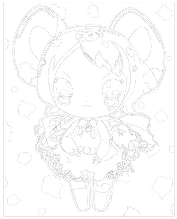 Картина по номерам «Аниме Hello Kitty Хеллоу Китти: Куроми 5» — картинка 3