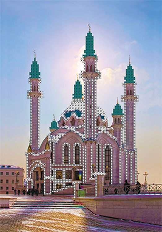 Рисунок на ткани «Мечеть Кул-Шариф»