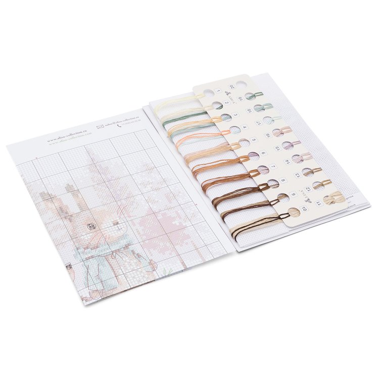 Набор для вышивания «Сказки леса. Заяц и ежонок» — картинка 3