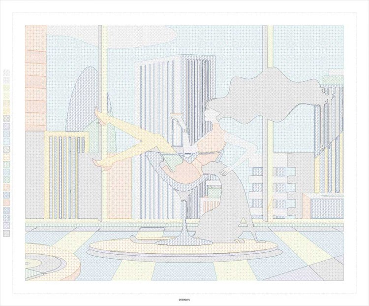 Картина по номерам «Дама с пантерой» — картинка 4