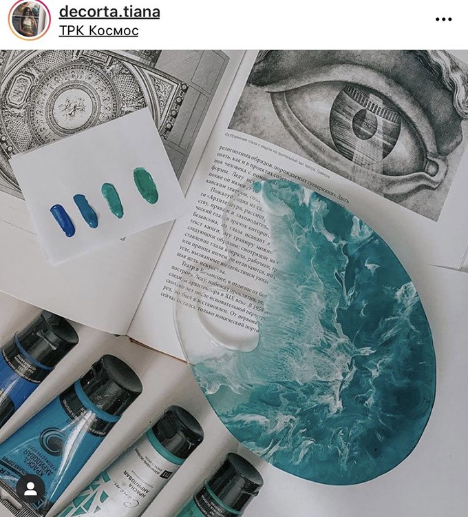 Молд №457 Палитра для художников (24 см), 1 шт., Art Blong — картинка 2