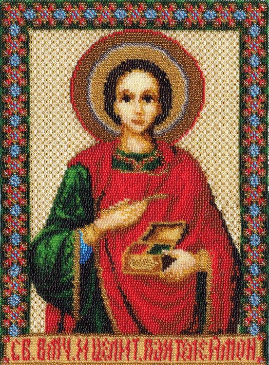 Набор для вышивания «Икона Св. Великомученика и целителя Пантелеймона»