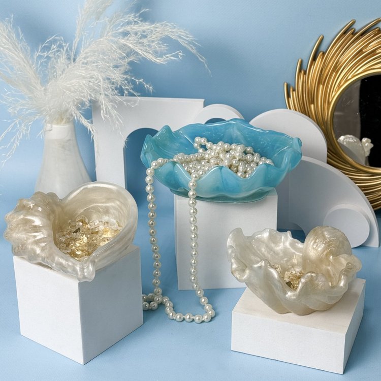 Силиконовый молд - Ракушка №4, 16,5x6см, 1 шт. — картинка 4