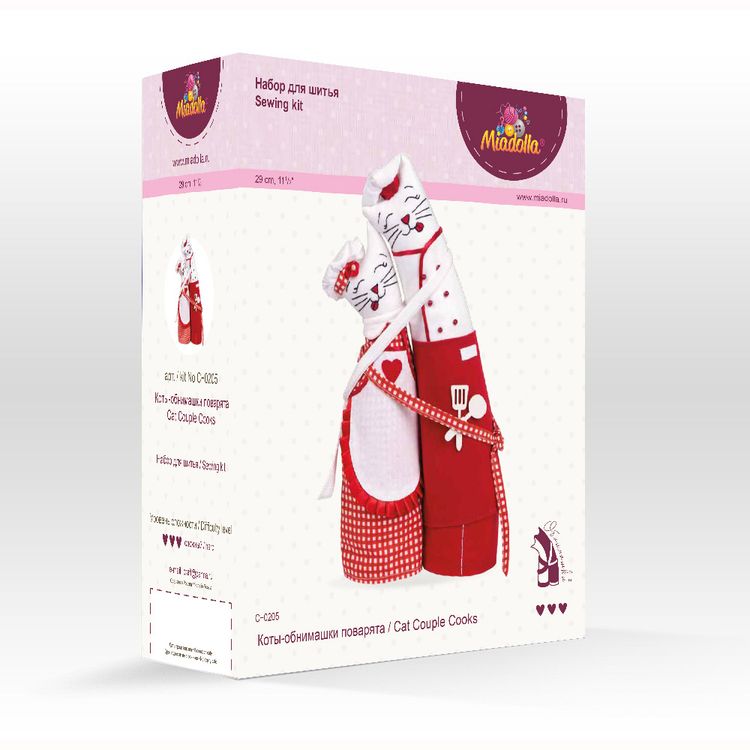 Набор для шитья «Коты-обнимашки поварята» — картинка 3