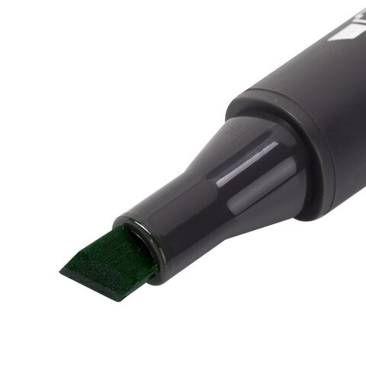 Маркер для скетчинга двусторонний 1 мм - 6 мм BRAUBERG ART CLASSIC, цвет: темный травяной — картинка 3