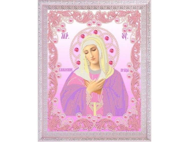 Рисунок на ткани «Богородица Умиление»