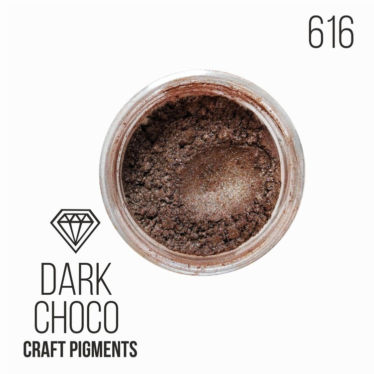 Пигмент минеральный темный шоколад (Dark Choco) 25 мл, CraftPigments