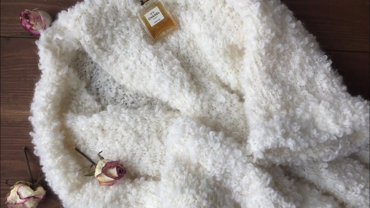 Пряжа ALIZE Naturale boucle (55), ультра белый, 5 шт. по 100 г — картинка 4