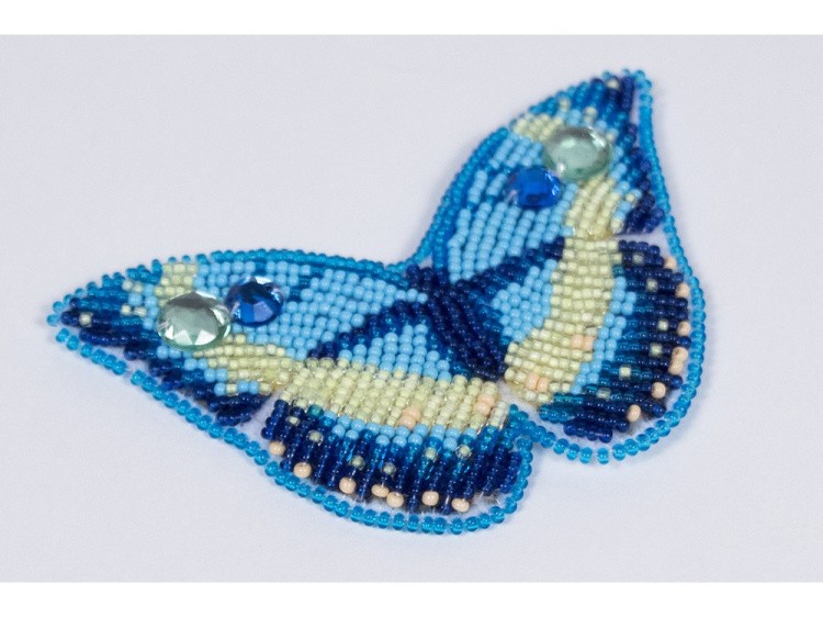 Набор вышивки бисером «Брошь Эффект бабочки» — картинка 2