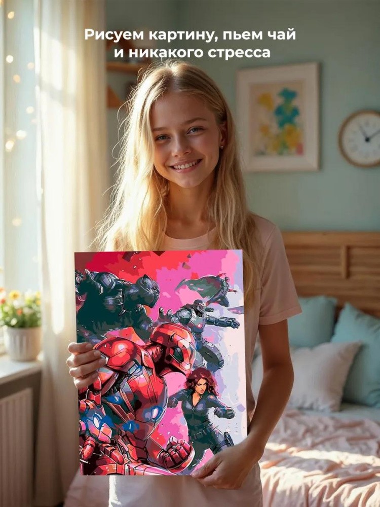 Картина по номерам «Мстители» — картинка 6