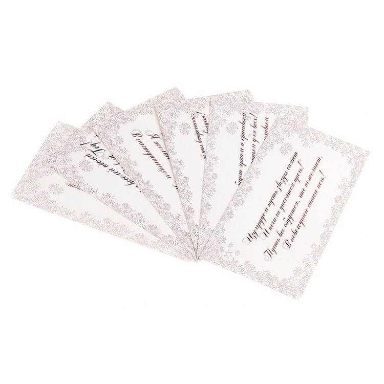 Набор из 6-ти открыток «Снежинки» — картинка 7