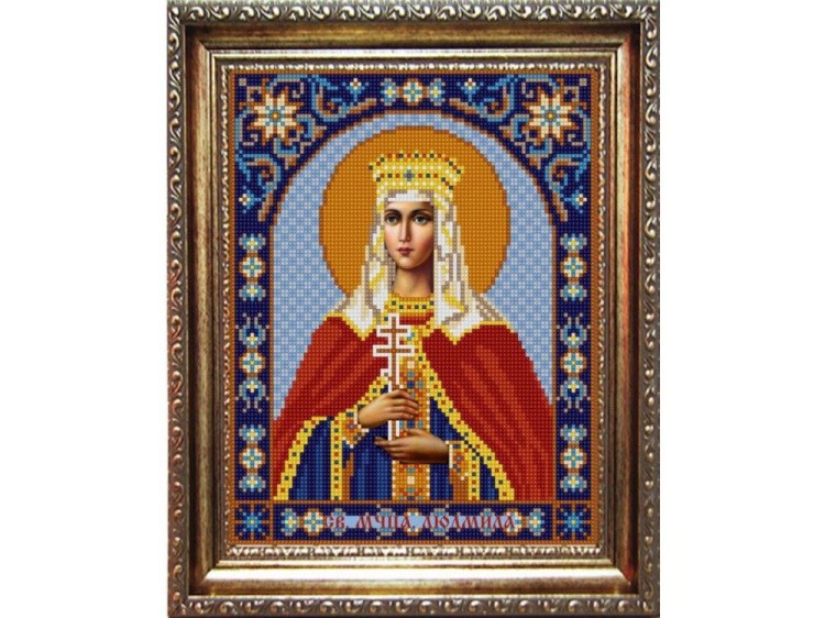 Рисунок на ткани «Св.Людмила»