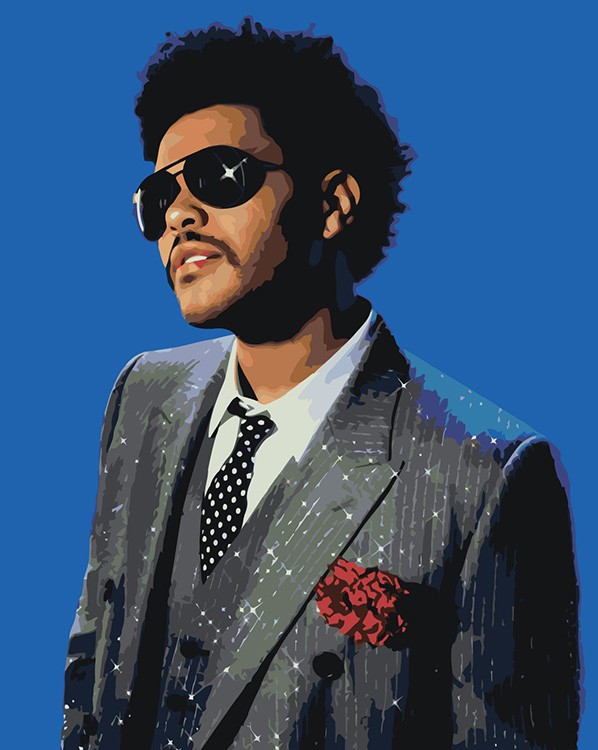 Картина по номерам «Музыкант The Weeknd Викенд 16»