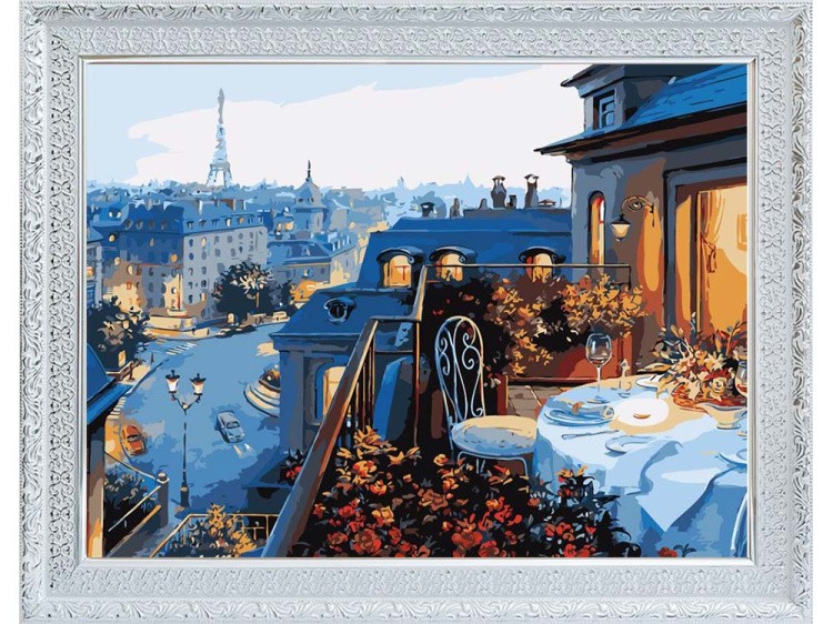 Картина по номерам «Парижский балкон» — картинка 2