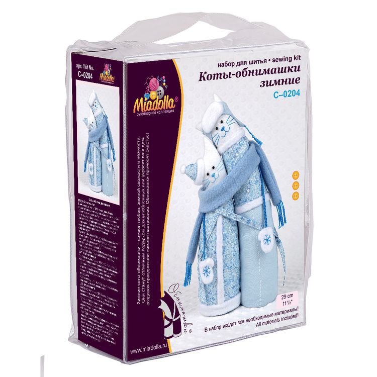 Набор для шитья «Коты-обнимашки зимние» — картинка 3