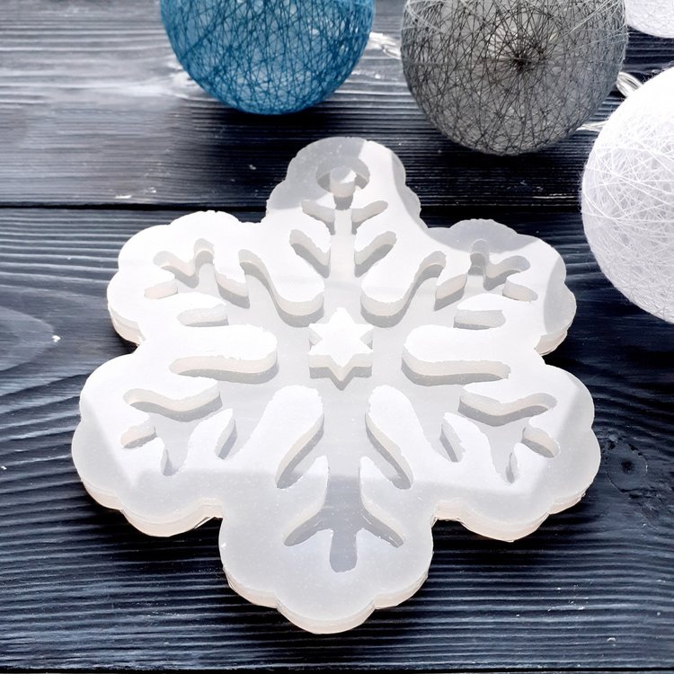 Снежинка, модель №3 - Силиконовый молд MyMold — картинка 4