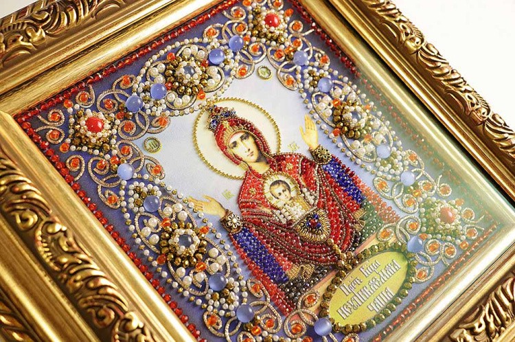 Вышивка Образа в каменьях «Неупиваемая чаша» — картинка 2