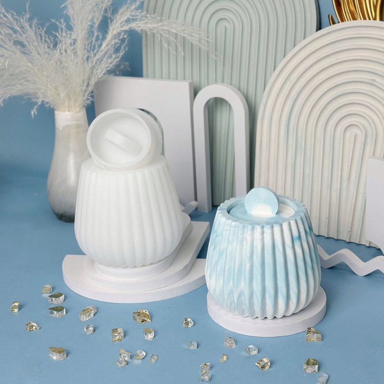 Силиконовый молд - Контейнер/банка для свечей, h10x8,5см, 1 шт. — картинка 2