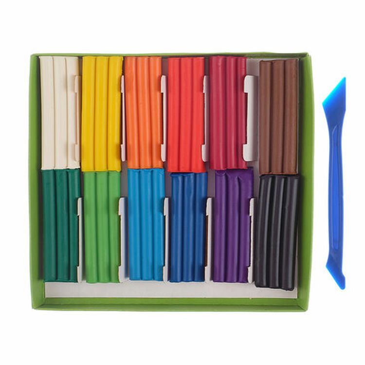 Пластилин восковой Gamma «Пчелка», 12 цветов, 180 г, со стеком — картинка 2