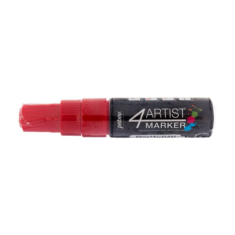 Маркер художественный 4Artist Marker на масляной основе, 8 мм, перо скошенное, красный, PEBEO