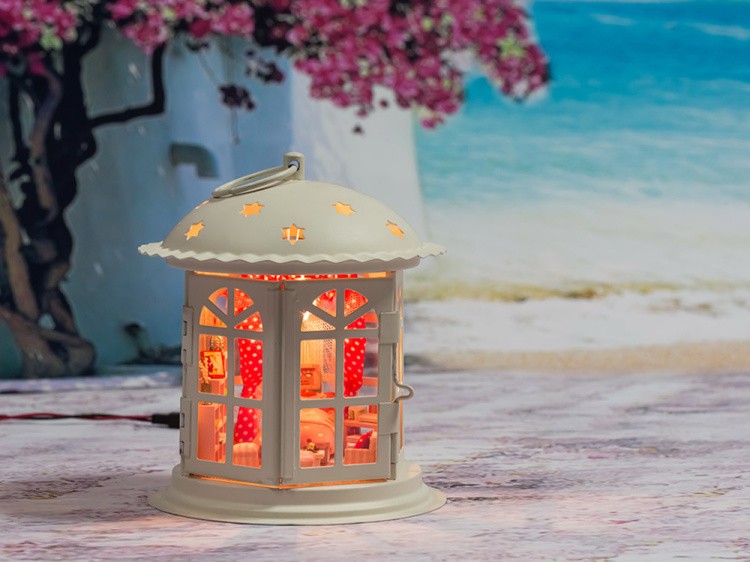 Набор для создания миниатюры (румбокс) «Фонарик Розовые сны» — картинка 7