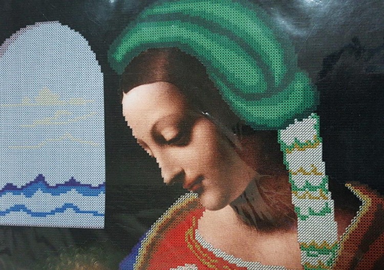 Рисунок на ткани «Мадонна Литта» — картинка 4