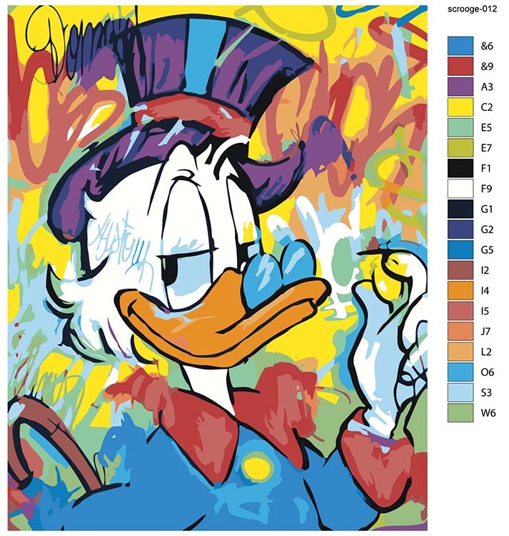 Картина по номерам «Скрудж МакДак Арт 5» — картинка 2