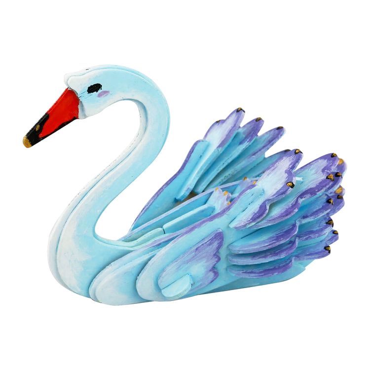 3D пазл-раскраска «Лебедь»
