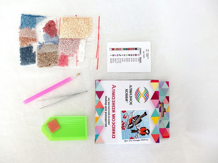 Алмазная вышивка «Лисичка с цветами» (на магнитной основе) — картинка 2