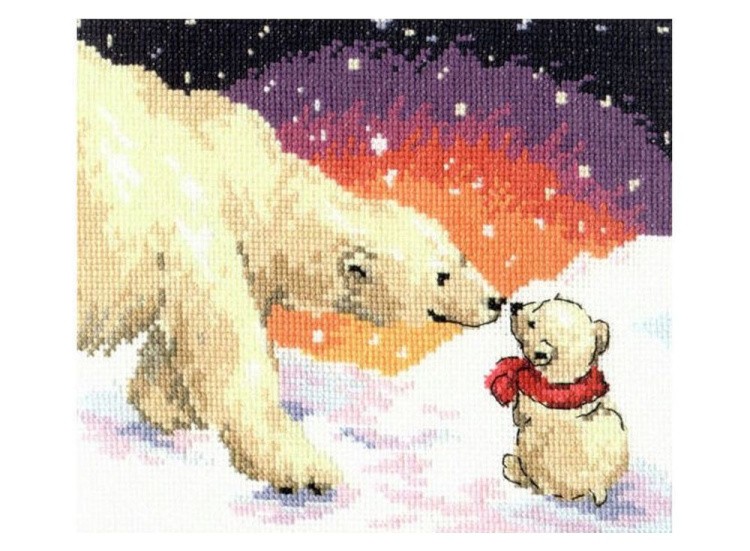 Набор для вышивания «Белые медведи»